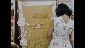 UNITED STATES - 1954 - Miss Patterson successfully turns a brush fire incident into a great learning experience for her students.