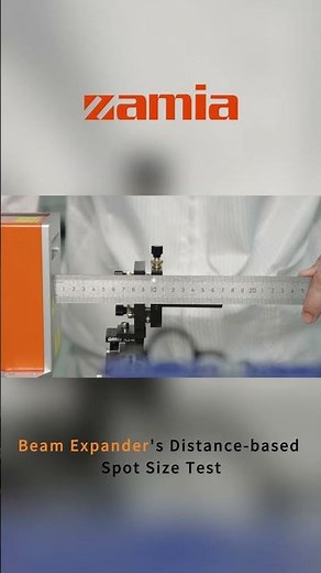 Beam Expander's Distance-based Spot Size Test