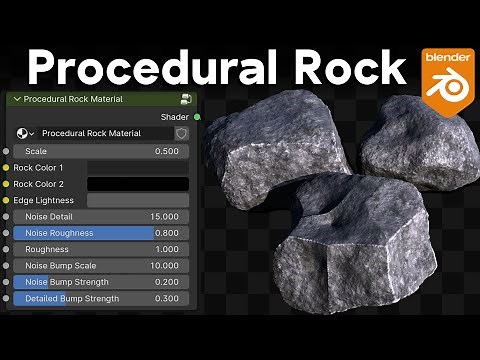 Procedural Rock Shader (Blender Tutorial)