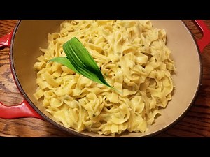 Egg Pasta Recipe, perfect for ramps wild leeks and herbs