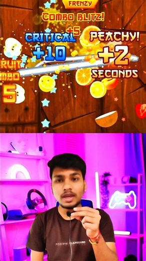 Day 61 🍉 Fruit Ninja High Score Challenge ⚔️ | Can I Beat My Record? #gaming #shorts