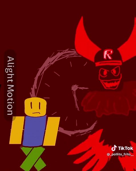 Animación del Noob y Guest 666 en Roblox