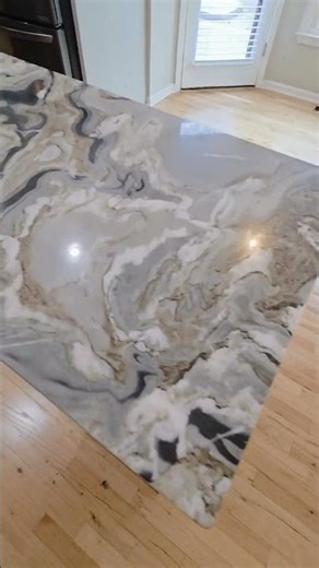 Wood Floor & Countertop Before & After