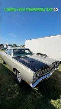 One Owner 1969 roadrunner 383 bought Car new nice Mopar 👀😎#mopar #usnationals