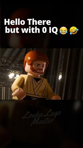 Star Wars BUT with 0 IQ #legostarwars #lego #starwars #hellothere