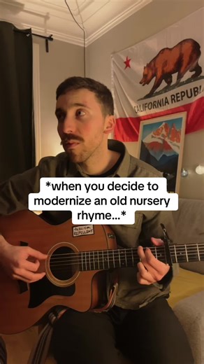 I wrote a little folk song called “Pitter Patter” from a nursery rhyme #folksong #acousticfolk #songwriter