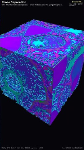 Phase Separation — 3D Phase Separation #Shorts