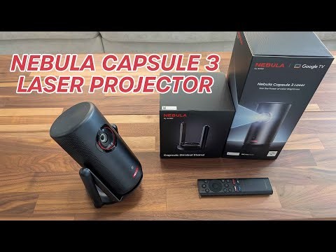Nebula Capsule 3 Laser Projector Review in 2026! Portable Home Theater, Google TV Setup & Gaming 📽️