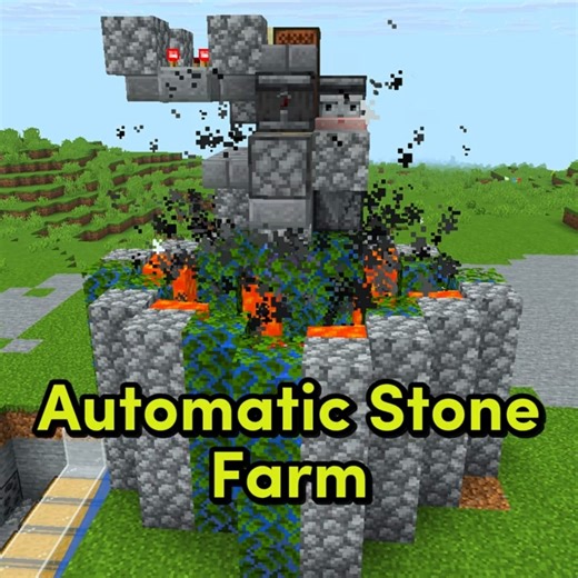 Automatic Stone Farm |Minecraft EP 17 #shorts #minecraft #trees