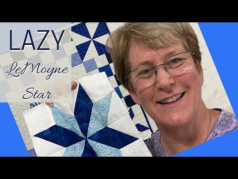 How to make a LeMoyne Star Quilt Block with half-square triangles