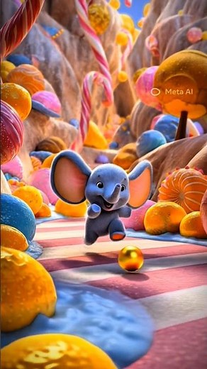“Cute 3D Baby Elephant | Kids Funny Cartoon Animation”
