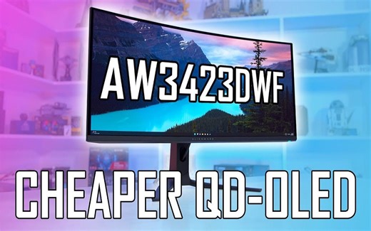 QD-OLED变便宜了 - 外星人AW3423DWF对比AW3423DW【Monitors Unboxed】