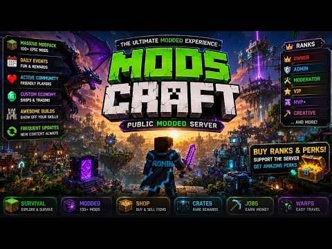 ModsCraft Server Pe Aaj Hoga Chaos 😈 | Admin + Creative Rank