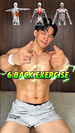 6 back exercises to build a great back‼️