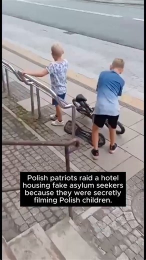 Polish patriots raided a hotel housing fake asylum seekers who were caught secretly filming Polish children. These aren't refugees seeking safety. Poland used to be the example of how to handle migration firmly, but now even they have hotels full of these people. The government won't act, so the patriots are taking matters into their own hands. This crisis is spreading everywhere.