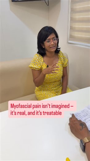 Dhivya Dilipkumar on Instagram: "Myofascial pain isn’t imagined — it’s real, and it’s treatable This young patient opened up about something many people silently go through. She said that everyone around her — even her own mother — thought she had a mental problem because she kept repeatedly saying she had pain everywhere. They assumed it was pain phobia, but deep down she knew something was actually wrong. She started searching on her own, and through Google she finally understood what her symp