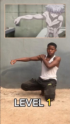 Anime/Manga pose. LEVEL 1 TO 9 #calisthenics #animepose #anime