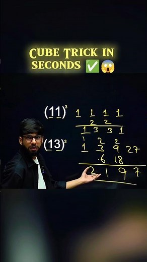 Calculate Cubes of 11 to 19 in Seconds. #Shorts #MentalMath #MathShorts #explore #vedicmaths