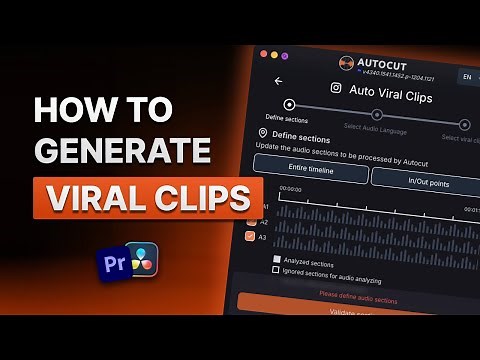 How to generate viral clips on Premiere Pro and DaVinci Resolve with AutoCut ? (2025)