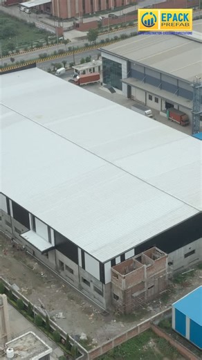 EPACK Prefab on Instagram: "Pre-engineered warehouse building construction by EPACK Prefab in Greater Noida . . #epackprefab #PrefabConstruction #explorepage #reels #InsulatedSandwichPanels #reels"