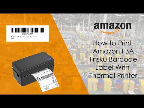 How to Print Amazon FBA Fnsku Label with Thermal Label Printer Free & Without any Software Install