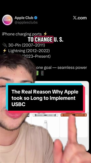 The Real Reason Apple Delayed USBC Implementation