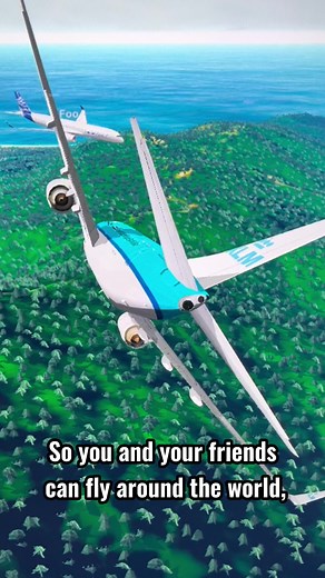 This flight simulator is in a browser.✈️🌎#geofs #flightsimulator #flightsim #fyp #viral #batonbear