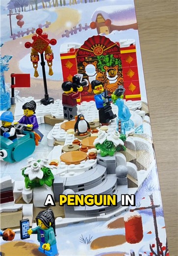 Lego City penguin figure and Tiger Costume Guy, nice addition to my Lego animal collection #brickriddle #creatorsearchinsights #animal #collection #penguin