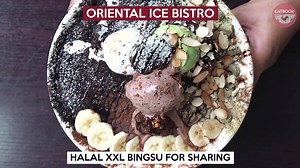 Located at Rangoon Road, Oriental Ice Bistro sells a slew of unique desserts. Their most impressive one, by far, is the Overdose Bingsu which has three different flavours! Find out more: https://eatbook.sg/oriental-ice-bistro/ Address: 89 Rangoon Road, #01-30, Singapore 218375 Opening hours: Thurs-Tues 12pm to 11pm | Eatbook.sg
