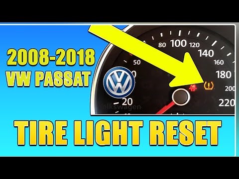 Volkswagen Passat Tire Pressure Light RESET For 2012 to 2018