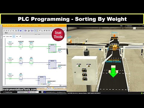 PLC Programming - Sorting By Weight Factory IO Simulation