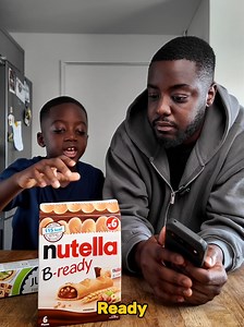 Son made his Nutella B-Ready Roll with extra Sprinks ! #dadandson #nutellaroll #EasyRecipes #nutella
