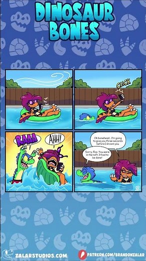 Dino Bones: Raft Attack #shorts