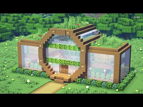 ⚒️ Minecraft | How To Build a Large Greenhouse House