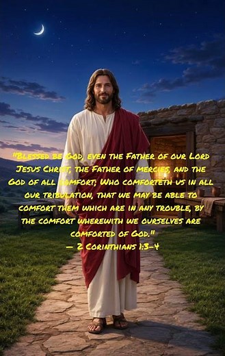 2 Corinthians 1:3–4 ✝️ | 🌙❤️ The God of All Comfort 🕊️🙏