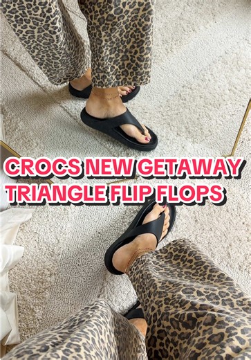 Discover Crocs Getaway Triangle Flip Flops Today