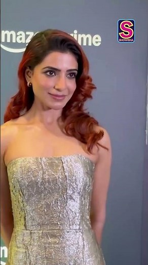 Samantha Prabhu Looks Cute As She Poses In Her White Bedazzling Dress | N18S | #shorts