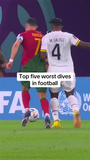 Top five worst dives in football history. #dives #footballtiktok #fyp | soccer crashouts