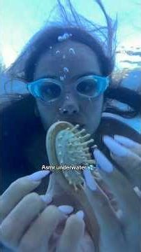 ASMR but we’re underwater 💦💤 Chaotic and fast triggers 💨 #asmr #asmrsounds #pool #tapping