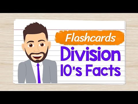 Division Flashcards 10's Facts | Elementary Math with Mr. J