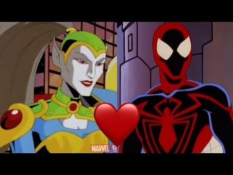 Spider-Man x Lady Vermin Scenes | Spider-Man Unlimited (1999)