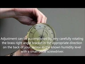 Helpful Hint: Initial Regulation and Adjustment/Calibration of Hygrometers