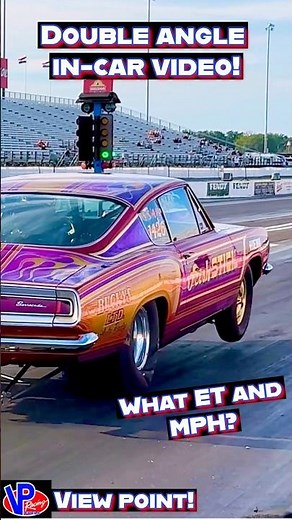 ⛽️VP View Point! Jason Line In-Car 1968 Plymouth Barracuda Hemi SS/AH Drag Racing Super Stock Indy