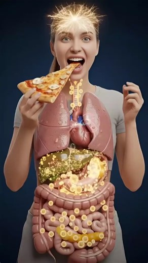 What Happens Inside Your Body When You Eat Pizza? 🍕 | 3D Digestion Animation