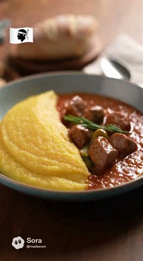 CORSICAN VEAL STEW! 🤯 Slow-Cooked Olives & Creamy Polenta Recipe!