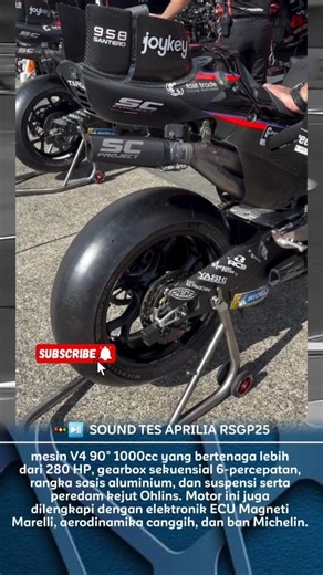 sound tes motogp, aprilia RSGP25 #motogp