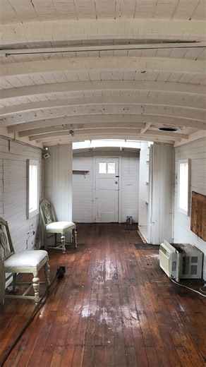 For a brief moment in time, the brave little caboose was flying high! I’m forever inspired by the conviction of @copakedepot, and so thrilled to be a part of the team not only restoring the historic c. 1876 train depot *but also* celebrating this theme 🚂with the addition of a vintage caboose to the property! If you aren’t already, following @copakedepot is a must to see what’s in store. #oldhouses #choochoo #caboose #oldtrain #vintagetrain #quirkyconversion #adaptivereuse | Worth Preserving