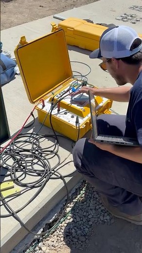 Winding resistance NETA testing on Step-down transformer.