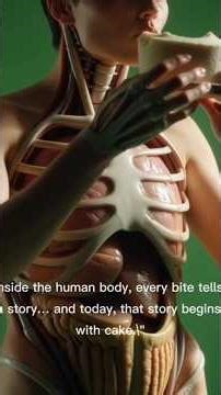 "Cake Inside the Body — 3D Medical Animation"#MedicalAnimation #DigestionProcess #HealthEducation