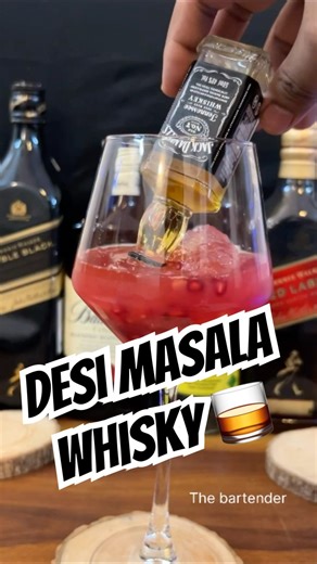 Desi masala whisky 🥃 #asmr #drink #cocktail #recipe #daru #whisky #whiskey #explore #viral #shorts